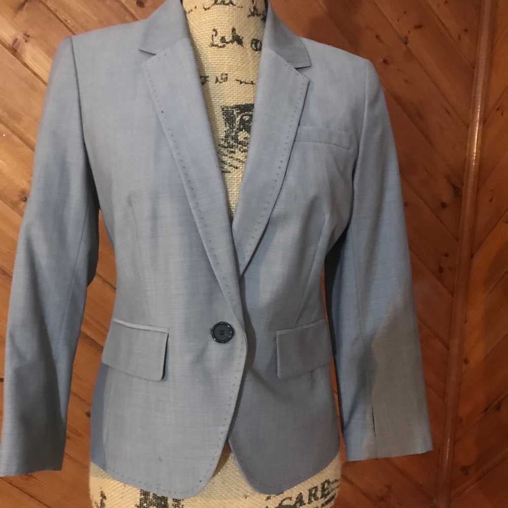 LOFT lightweight Spring grey tailored blazer